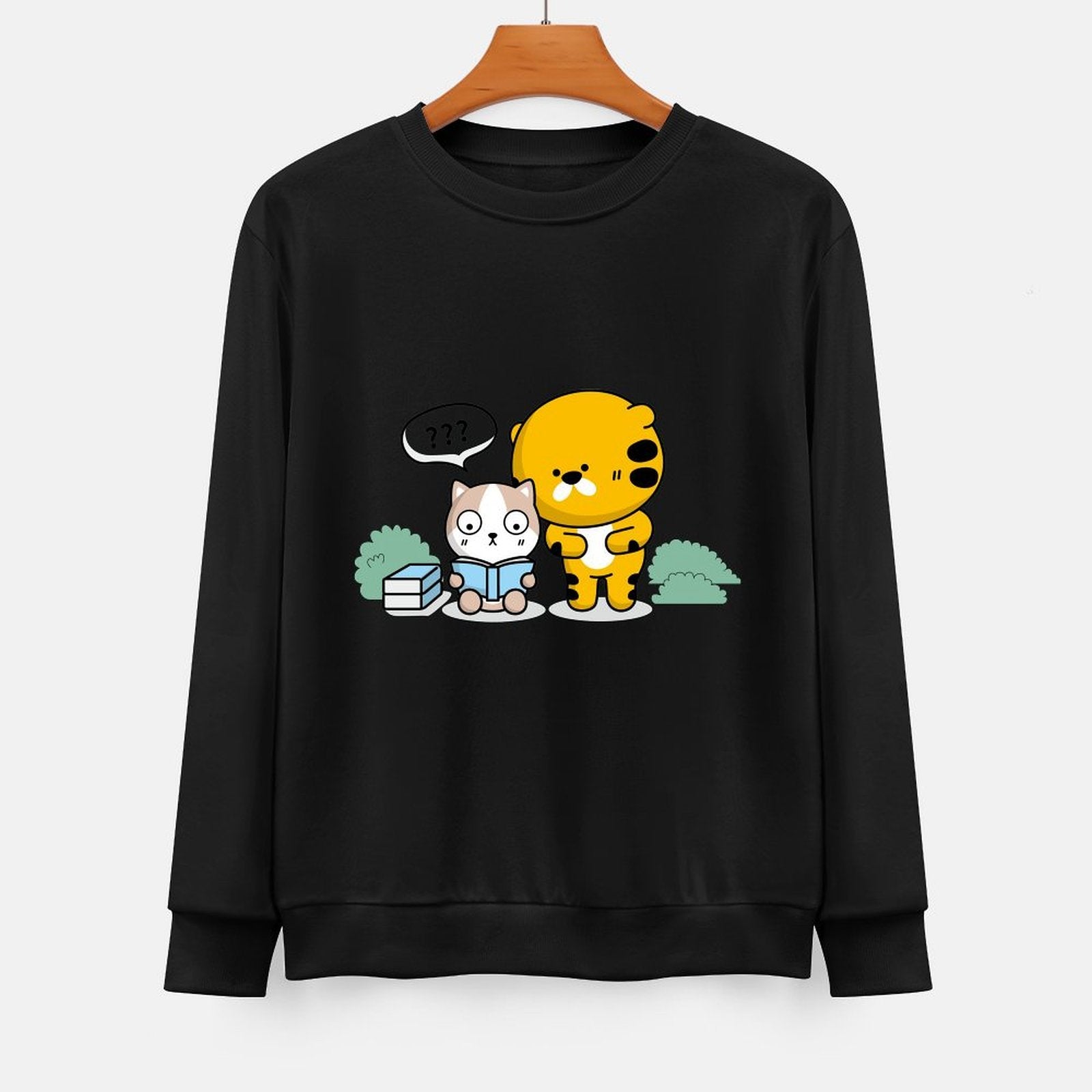 Front Patterned Long Sleeve TopIndoor EssentialFit